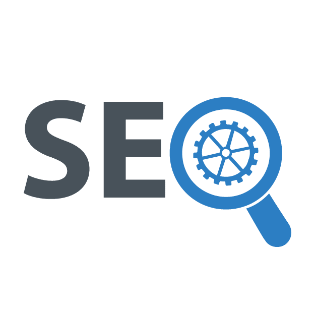 About 12 Seo logo with a magnifying glass.